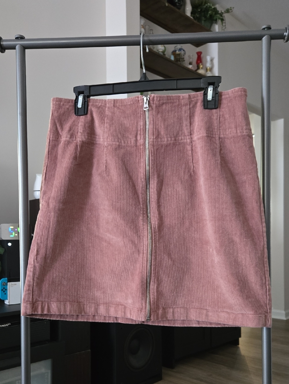 wild fable Rose Corduroy Zip-Front Mini Skirt